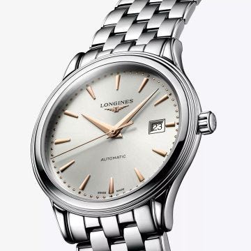 Flagship 40mm Silver Dial Automatic Stainless Steel Watch