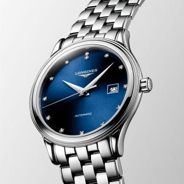 Flagship 40mm Blue Dial Automatic Stainless Steel Watch