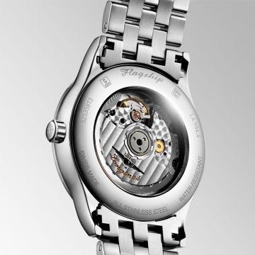 Flagship 40mm Black Diamond Dial Automatic Stainless Steel Watch