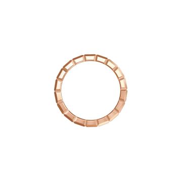 Photo of the Chopard Ice Cube 18k Rose Gold Ring (829834-5012) with a minimalist geometric design