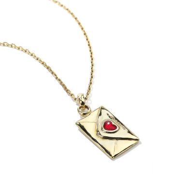 Photo of the Goossens Envelope Pendant Gold Plated Necklace – Unique Gold Plated Necklace with Envelope Pendant – GOOH24NE24YG01