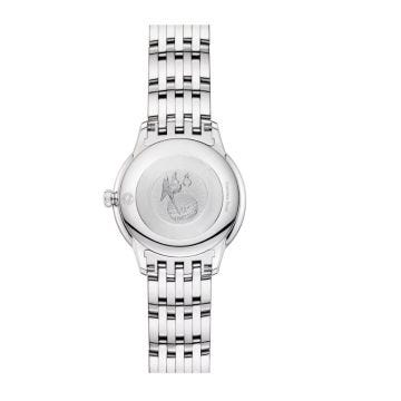 De Ville Prestige 27.5mm Mother of Pearl Dia Quartzl Stainless Steel Bracelet Watch