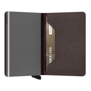 Photo of the Secrid Slimwallet Original Dark Brown | RFID-Blocking Leather Wallet – SO-DarkBrown