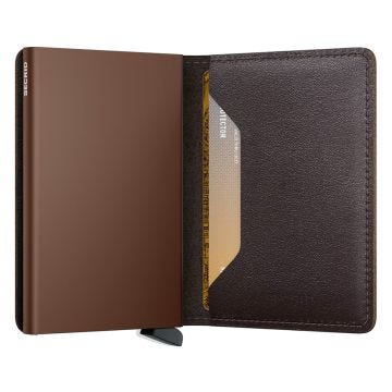 Photo of the Secrid Slimwallet Original Chocolate | RFID-Blocking Leather Wallet – SO-Chocolate