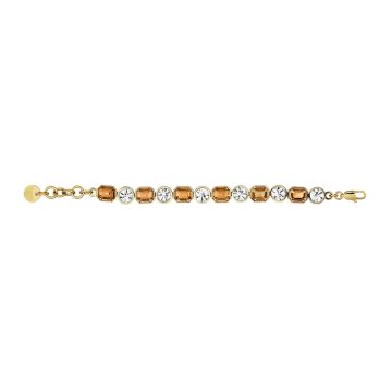 Photo of the DYRBERG/KERN Alaya Gold Tone Bracelet with dazzling yellow and white crystals  – 460029