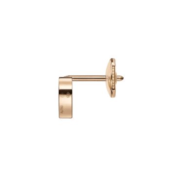 Photo of the Chopard My Happy Hearts 18k Rose Gold Pink Opal Single Earring (83A086-5622) with a heart-shaped pink opal