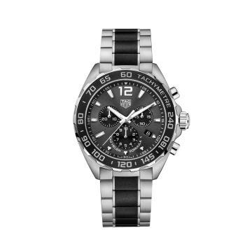 Formula 1 Chronograph 43mm Grey Dial Quartz Ceramic Stainless Steel Watch