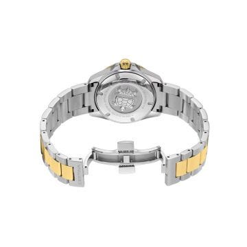 DS Action Powermatic 80 34.5mm Black MOP Dial Two Tone Stainless Steel Bracelet Watch