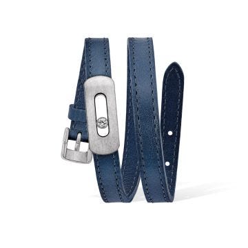 My Move My Move China Blue Calfskin Leather Strap