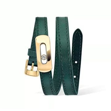 My Move English Green Calfskin Leather Bracelet