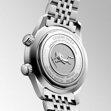 Legend Diver 39mm Terracotta Dial Manual Stainless Steel Watch