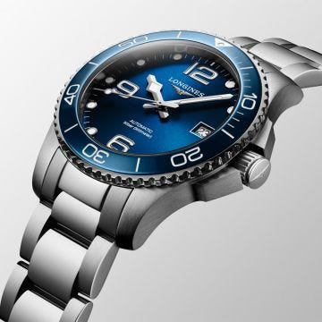 Hydroconquest 41mm Blue Dial Automatic Stainless Steel Watch