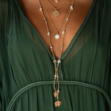 Chlobo Dreamer's Paradise Sterling Silver White Shell Pendant Necklace SNCC35343540, featuring a natural white shell charm on a polished sterling silver chain, inspired by ocean dreams and inner peace.