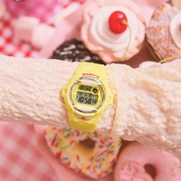 Baby-G BG-169 Yellow Dial Digital Resin Strap Watch