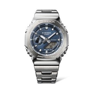 G-Shock 2110D Blue Dial Quartz Stainless Steel Watch