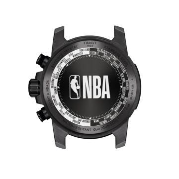 Supersport 45.5mm Black Dial Quartz Black Leather Bracelet Watch - NBA Special Edition