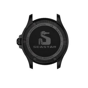 Seastar 1000 40mm Graded Red Black Dial Quartz Stainless Steel Bracelet Watch