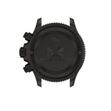 Seastar 1000 38mm Black Dial Quartz Black Rubber Bracelet Watch