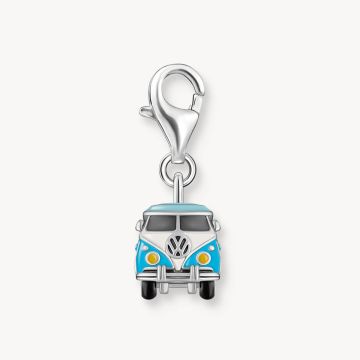 Photo of the Thomas Sabo Blue Hippie Bus Sterling Silver Charm 2210-664-7