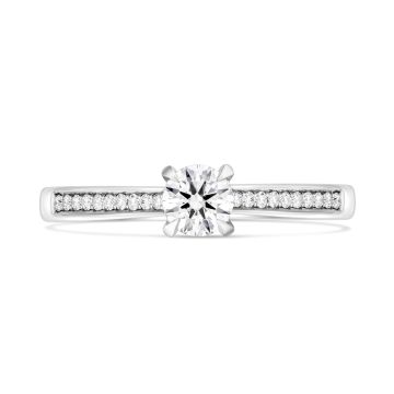 Platinum Brilliant Cut 0.30ct Diamond Ring