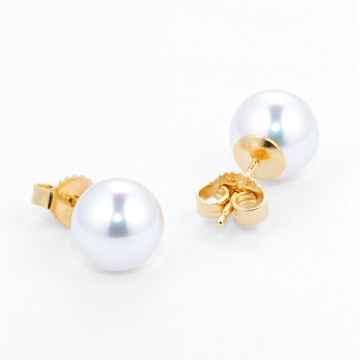 Mikimoto Classic Collection Grade AA Akoya Pearl Stud Earrings