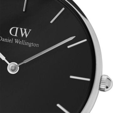 Petite Sterling 32mm Black Dial Quartz Stainless Steel Watch