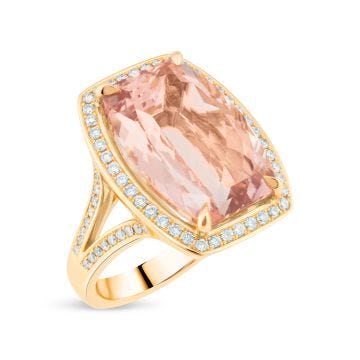 18K Rose Gold & Morganite Ring