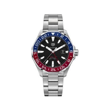 TAG Heuer Aquaracer GMT Watch, 43 mm, Stainless Steel, Automatic