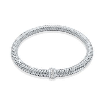 18k White Gold Mesh Bracelet