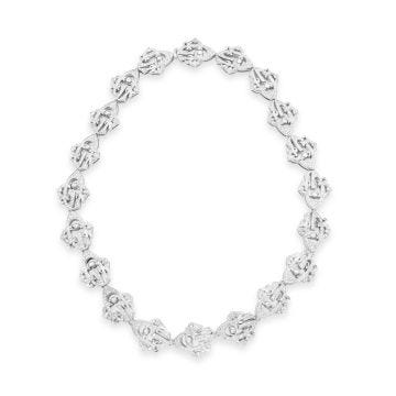 18k White Gold Diamond Necklet by Graser Gioielli