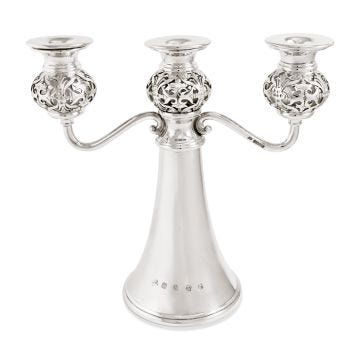 Irish Silver Knop Candelabra
