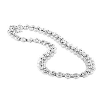 Weir Collection 18k White Gold Diamond Necklace