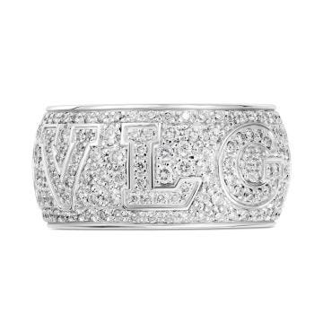 18k White Gold Diamond 1.61ct Monologo Ring