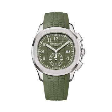 Patek Philippe 5968G Aquanaut Chronograph, 30mm, 18k White Gold, Automatic