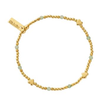 Photo of the ChloBo New Love Gold Plated Aventurine Bracelet GBAHEART