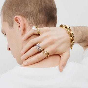 Photo of the Goossens Paris Lutece Gold Plated Ring – GOOH23RI03YG01