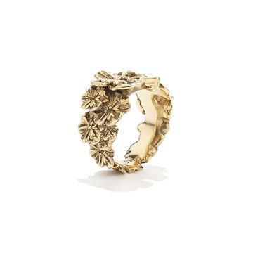 Photo of the Goossens Paris Fleur de Pavot Gold Plated Ring | GOOP21RI01YG01