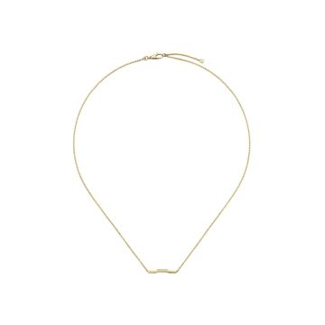 Link to Love 18k Yellow Gold Bar Necklace