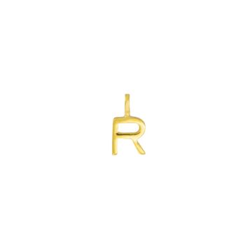 Juvi Yellow Gold Initial R Charm