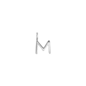 Juvi Silver M Initial Charm
