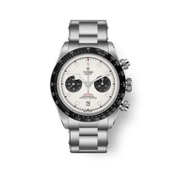 Black Bay Chrono 41mm Opaline Dial Manual Stainless Steel Watch