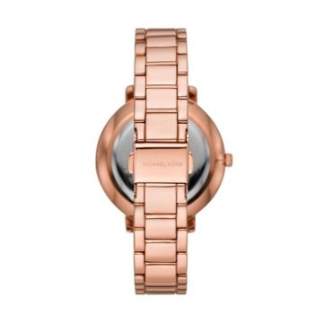 Pyper 39mm, White Dial, Quartz Movement, Stainless Steel & Rose Gold PVD Crystal Pave Watch