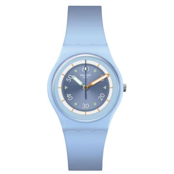 Swatch Power of Nature FROZEN WATERFALL 34mm, Blue Dial, Quartz Movement, Blue Case, Blue Strap Watch