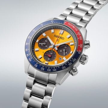 Seiko Prospect Speedtimer 41.4mm, Automatic Movement, Stainless Steel Case, Stainless Steel Bracelet Watch ssc947p1