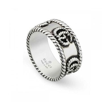GG Marmont Sterling Silver Ring