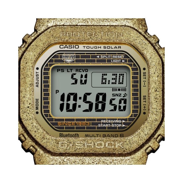 G shock hotsell stainless steel gold