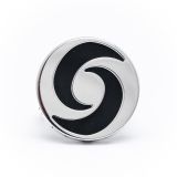 Bvlgari 18k White Gold and Onyx Spiral Ring.