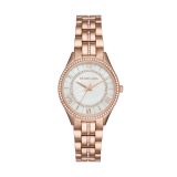 Michael Kors Ladies Lauryn Rose Gold-Tone Stainless Steel Watch