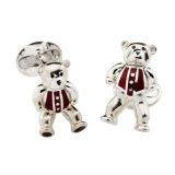 Teddy Bear Sterling Silver Cufflinks