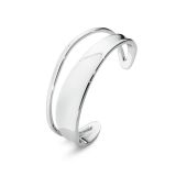 Marcia Sterling Silver Cuff Bangle - Size S